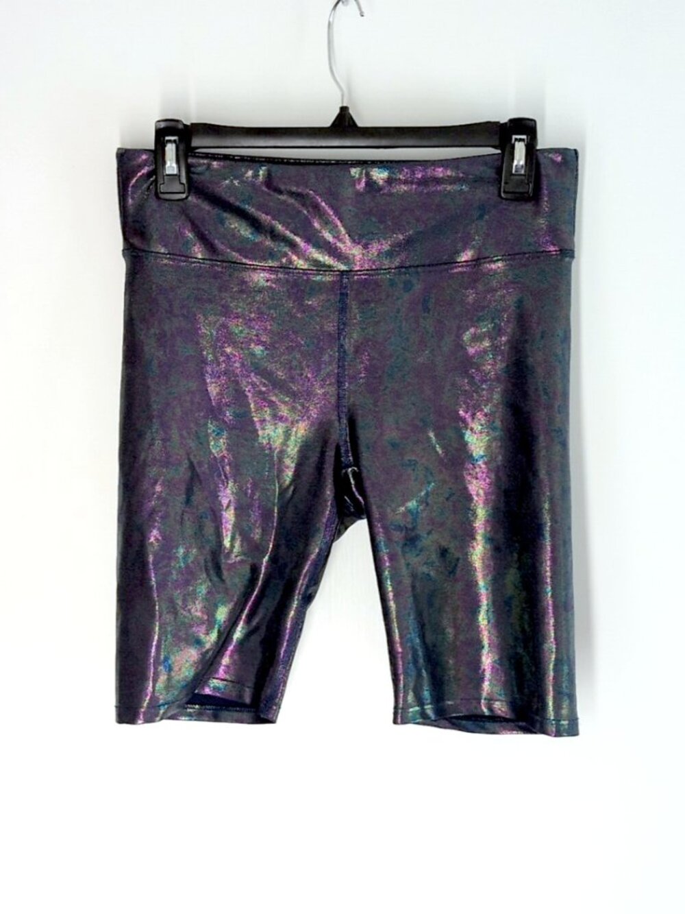 Heroine Sport Marvel bike shorts Slick Navy XL iridescent blue gym high rise - Picture 3 of 6